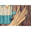 Kézzel készített bambusz evőeszköz készlet - Hamuszürke