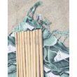 Bambusz szívószál készlet (6db) tasakban - Málna